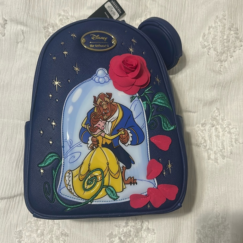 Beauty and the beast mini backpack